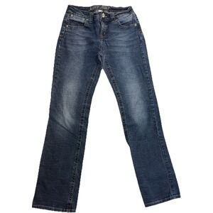 Justice Girls Jeans Size 14R Bootcut Medium Wash Stretch Denim